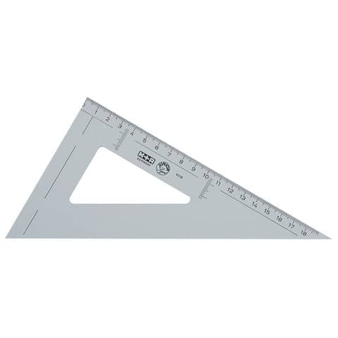 Winkel Spitz 60° 23cm rauchgrau