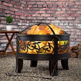 thumbnail of GARDEBRUK® Feuerschale mit Funkenschutz Schürhaken Abdeckung Ø67cm Stahl Feuerkorb Feuerstelle Terrassenofen Garten