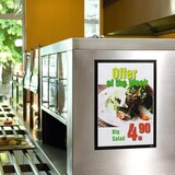 thumbnail of DURABLE DURAFRAME DIN A3 Inforahmen Selbstklebend, Magnetisch Schwarz Hartfolie 487301 32,5 (B) x 0,4 (T) x 44,8 (H) cm 2 Stück