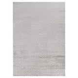 thumbnail of Teppich Schlafzimmer 3D-Effekt Elegant Waschbar Strapazierfähig Wohnzimmer Esszimmer Läufer Silber 80x250 cm – ILLER von Kadima Design
