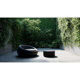 thumbnail of Runder Sofatisch mit Wellen-Muster, Couchtisch Metall Schwarz. 67x67x31 cm | Kadima Design