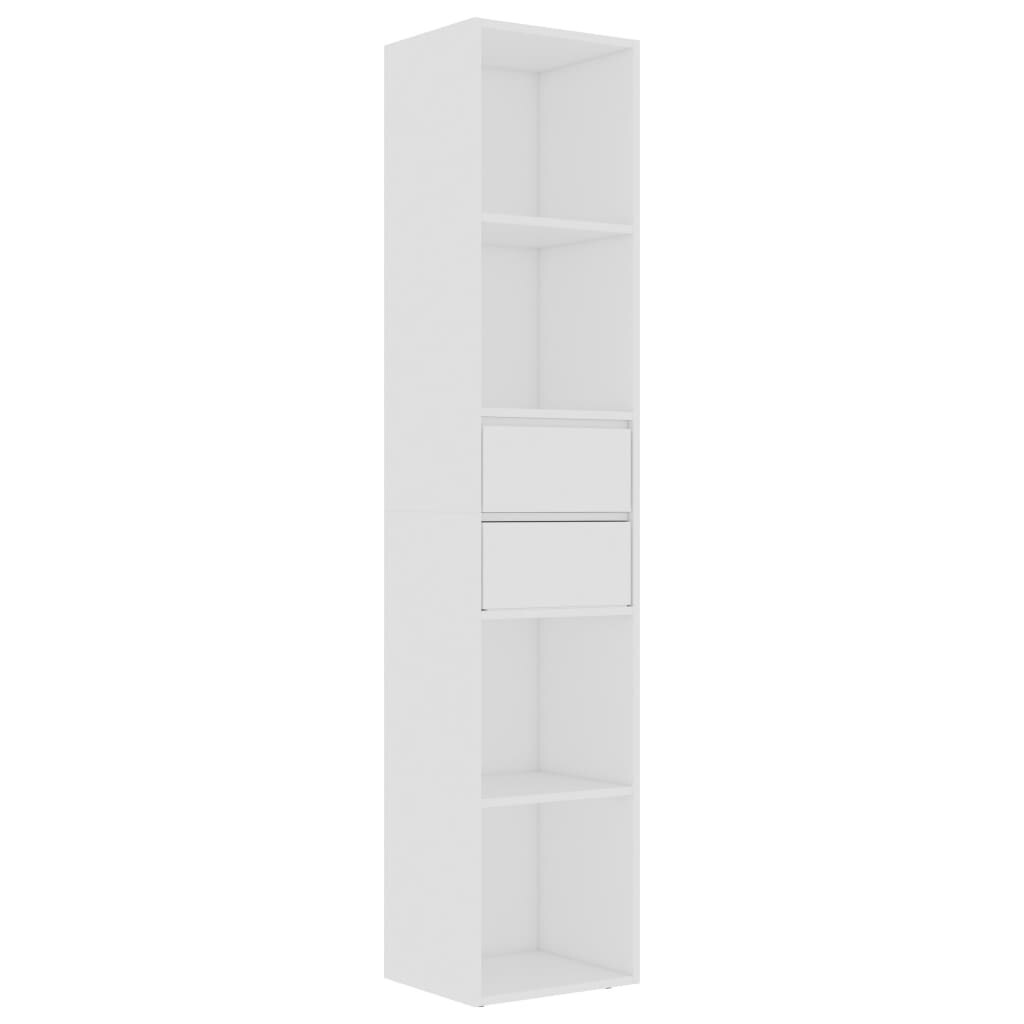 vidaXL Bücherregal Weiß 36x30x171 cm Holzwerkstoff