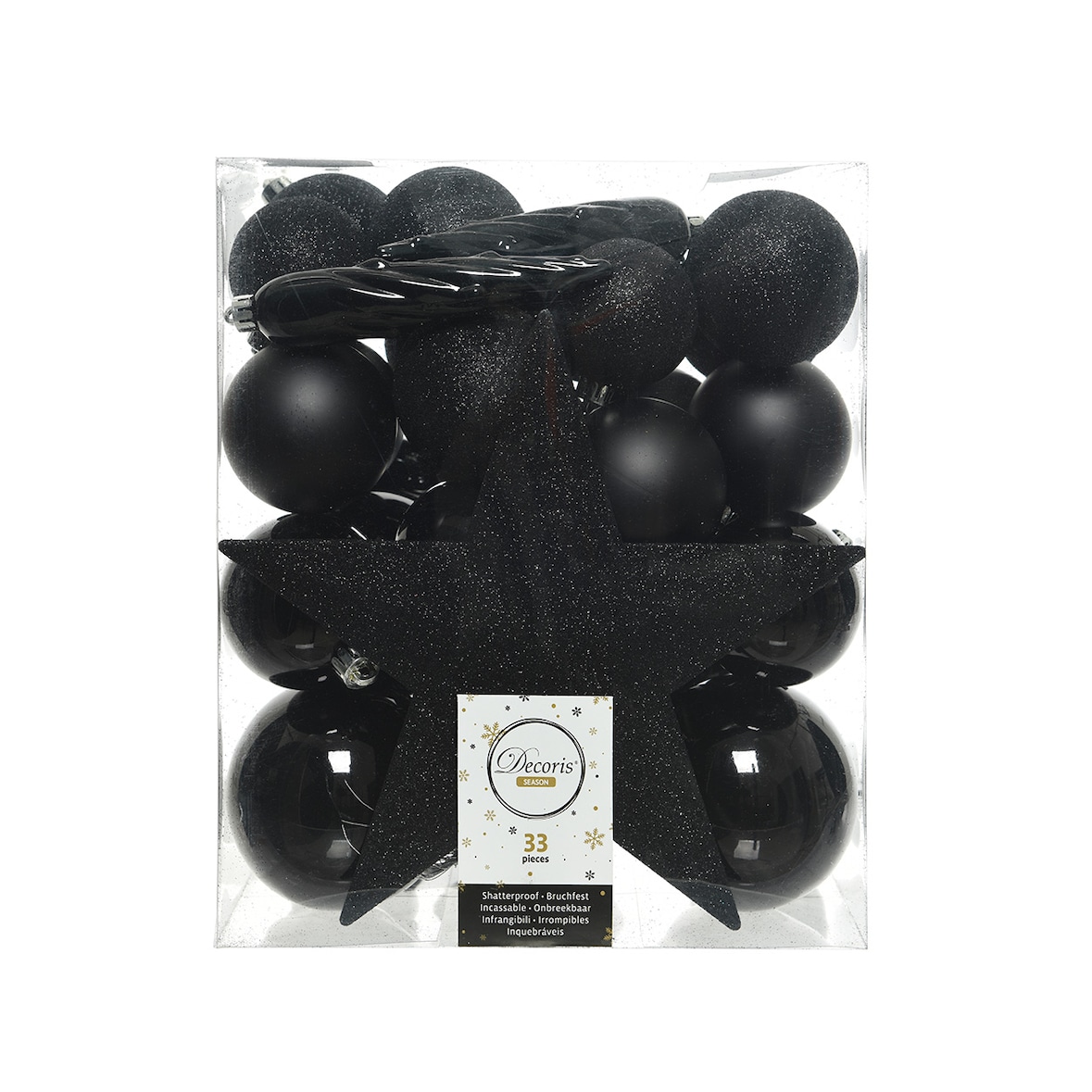 Coffret de 33 Accessoires Arbre Noir