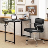 thumbnail of COSTWAY Scrivania, piccola scrivania per computer, 100 x 50 x 77 cm, tavolo da ufficio, tavolo per PC, struttura in metallo, per ufficio domestico