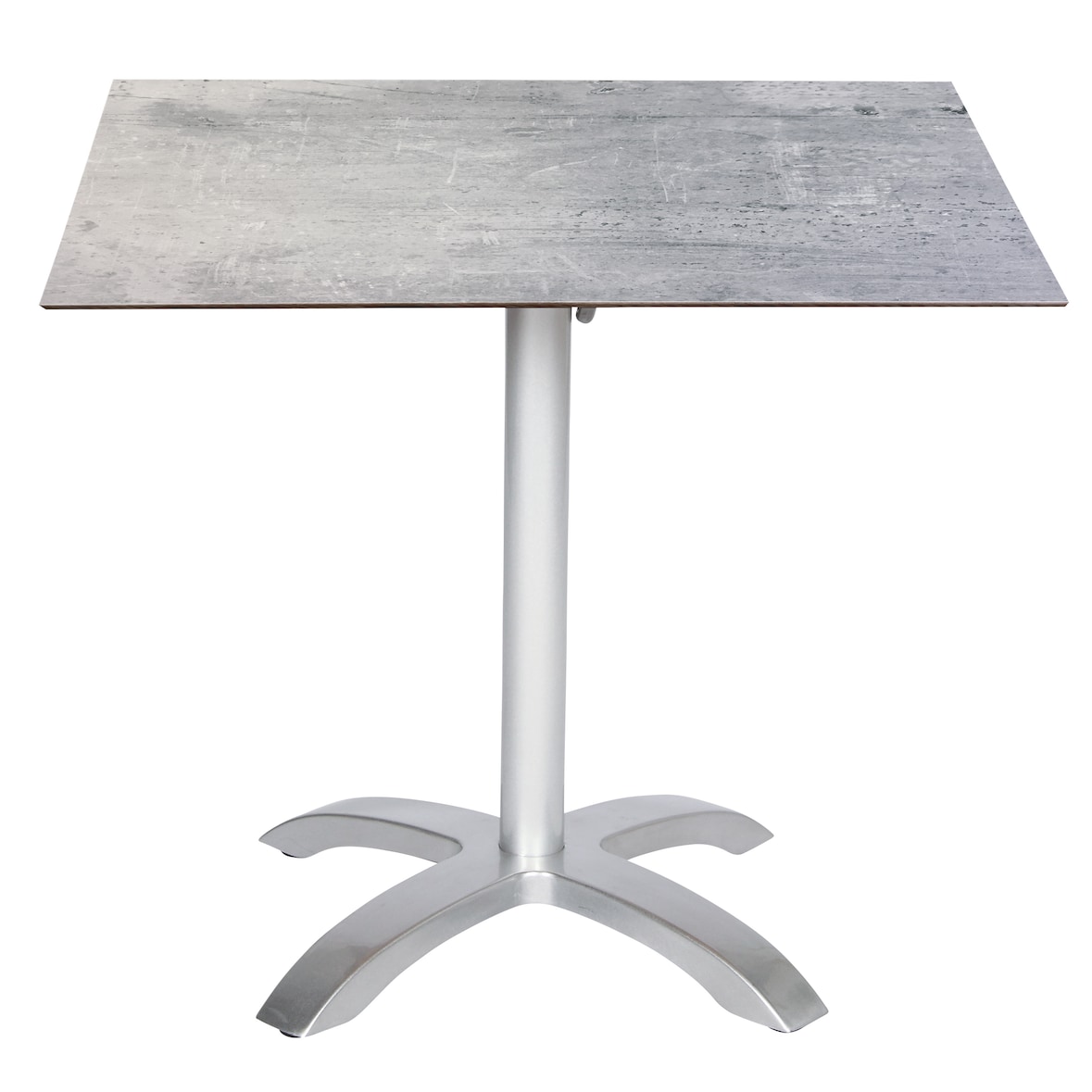 acamp Acaplan HPL Tisch 80x80 cm platin/cemento grigio