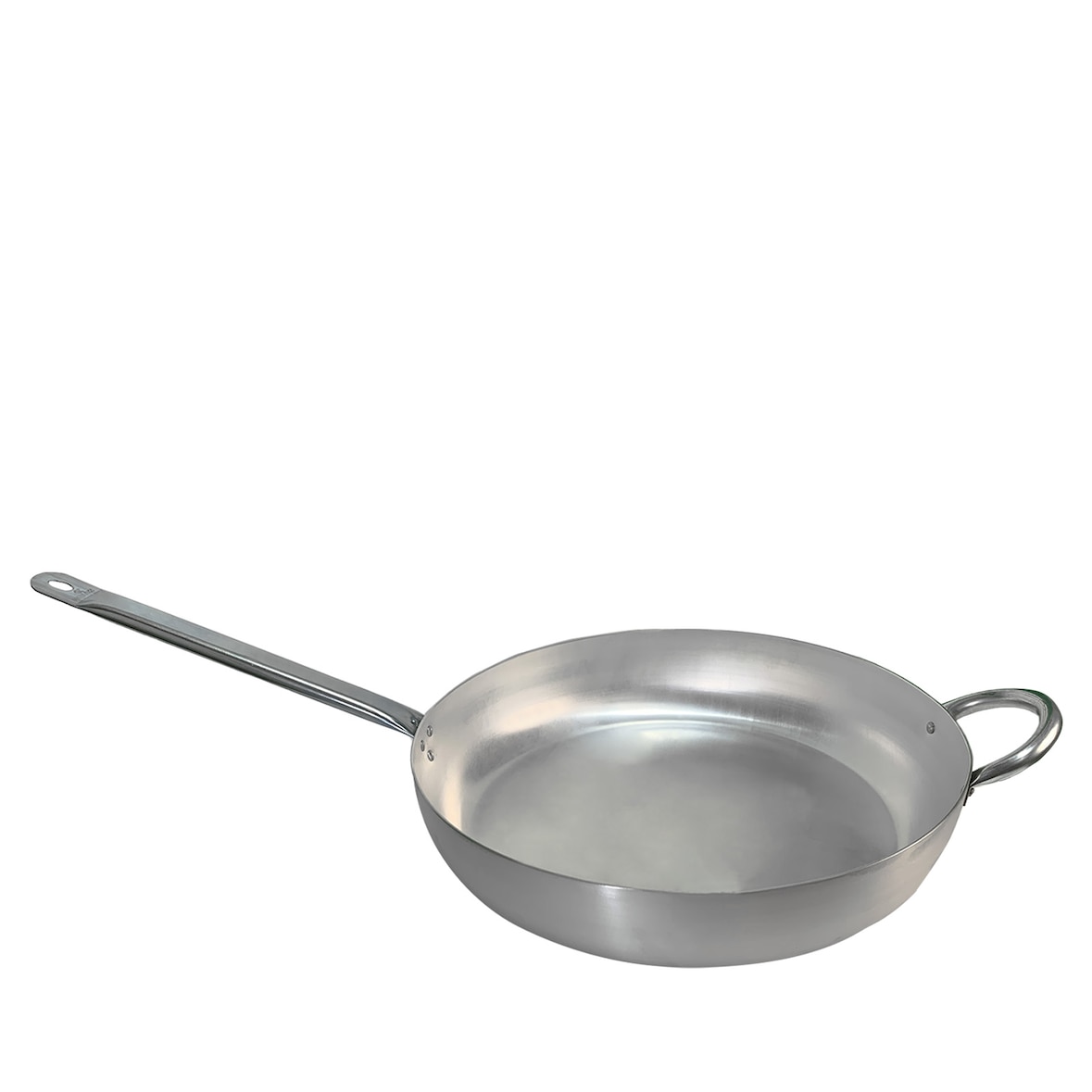Padella Saltapasta per Piano Gas Elettrico, 40 cm, Alluminio, Manico in Metallo, Spessore 1,5-2 mm, Made in Italy