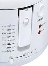 thumbnail of MPM DF-802 Freidora Eléctrica Compacta, 2 L, Cubeta Desmontable Antiadherente, Regulador Temperatura, 1600W, Bianco