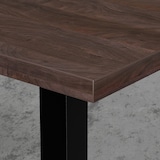 thumbnail of Bistrotisch 70x70 cm | Walnuss | Edelstahl Gestell