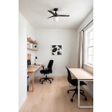 thumbnail of Faro Barcelona - Ventilador de teto Klim S Preto/Nogueira Escura - Motor DC silencioso, Luz LED regulável, Controle remoto