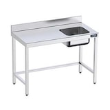 thumbnail of Mesa Mural de Acero Inox Con Cubeta Dcha Fondo 700 Distform