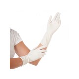 thumbnail of Nitrilhandschuhe Überlänge puderfrei 100 Stück 30 cm lang Weiss Gr. M Nitrilhandschuhe, Einweghandschuhe, Einmalhandschuhe, Handschuhe