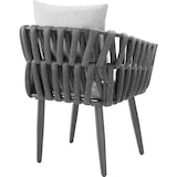 thumbnail of Stuhl Lugano im Rope-Design mit Aluminiumgestellanthrazit