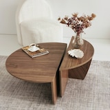 thumbnail of Table basse en aggloméré Podium noyer Hanah Home