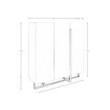 thumbnail of Angel Cerdá  Aparador com estrutura em MDF lacado a branco brilhante com pernas  3053C