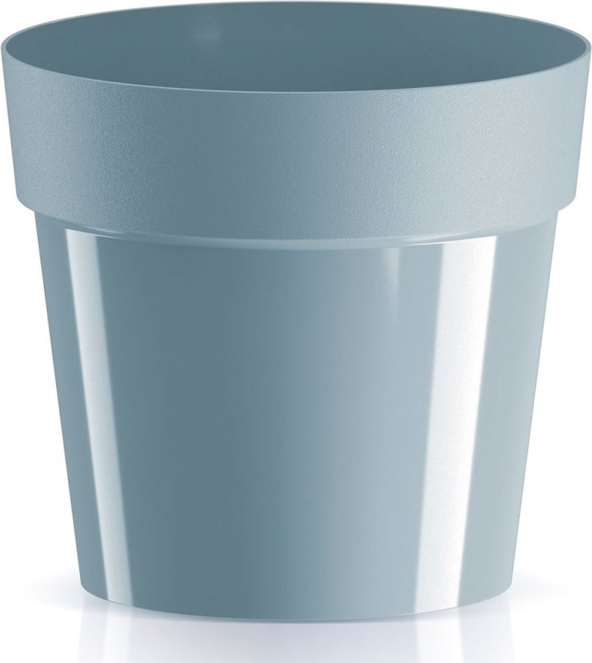 Prosperplast - CUBE BASIC Topf - 23,5x23,5x21,6cm in Hellgrau farbe