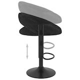 thumbnail of vidaXL Barhocker 2 Stk. Schwarz Samt