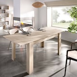 thumbnail of Dmora Ausziehbarer Tisch Midland, Ausziehbare Konsole für Esszimmer, Ausziehbarer Küchentisch mit Verlängerung, 140/190x90h78 cm, Eiche