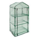 thumbnail of Relaxdays Foliengewächshaus Balkon 125 x 70 x 50 cm HxBxT, 3 Regale Treibhaus, Terrasse Anzuchthaus platzsparend, grün