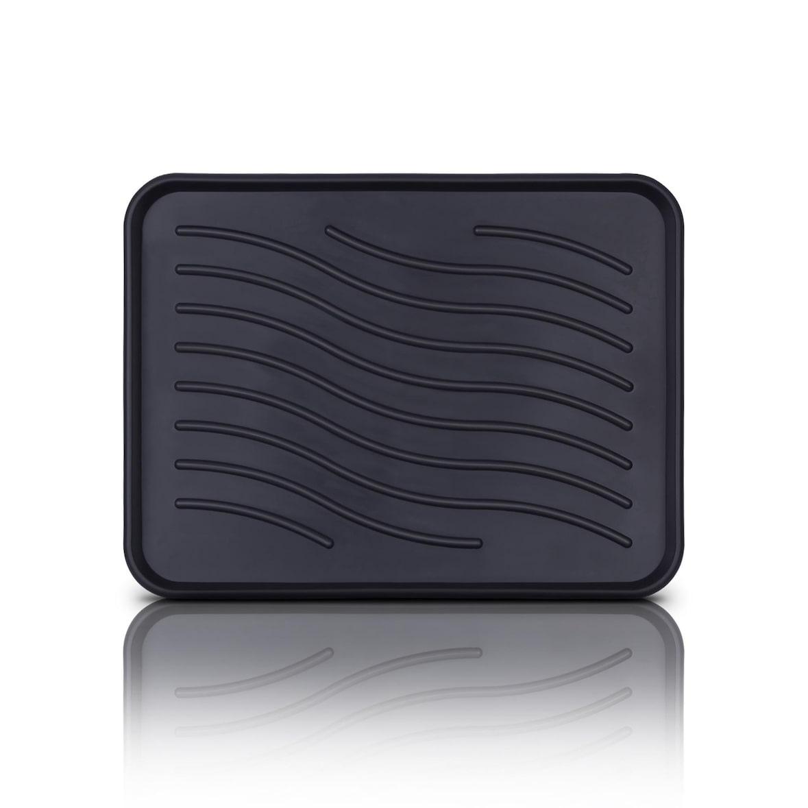 Schuhabtropfschale mit hohem Rand (38x38x2,5cm) Schuhablage - wasserdichte Schuhwanne - Aptropfunterlage für Schuhe, Schuhmatte für Haus Garten