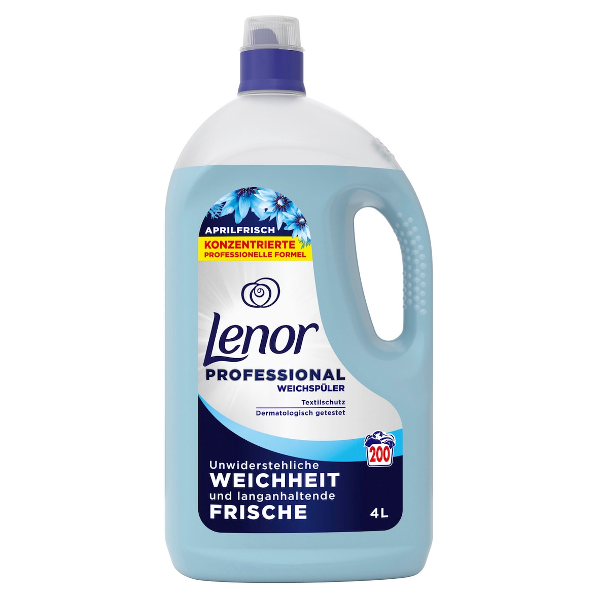 Lenor Professional Weichspüler Aprilfrisch, flüssig, 4 L, 200 WL