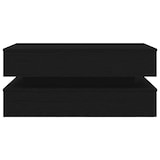 thumbnail of vidaXL Couchtisch mit LED-Leuchten Schwarz Eichen-Optik 90x50x40 cm