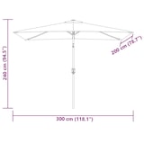 thumbnail of vidaXL Parasol rechthoekig 200x300 cm groen
