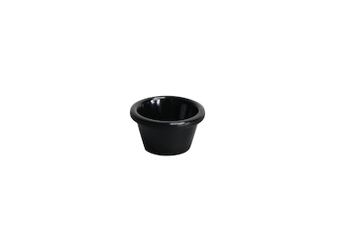 METRO PROFESSIONAL Bol, melamina, Ø 8 cm, negro, 6 unidades