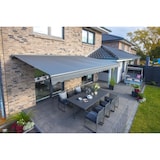 thumbnail of Spettmann SUN LED Halbkassettenmarkise mit Funkmotor rechts und LED-Beleuchtung 300x200cm Gestellfarbe anthrazit Dessin uni granite