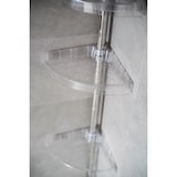 thumbnail of Badregal Teleskopregal 4 Böden Silber glänzend 70-290 cm lang Eckregal Duschablage Duschregal