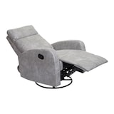 thumbnail of Fernsehsessel HWC-A54 Premium, Relaxsessel Schaukelstuhl Wippfunktion, drehbar ~ Stoff/Textil hellgrau