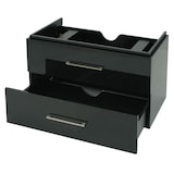 thumbnail of Premium badmeubel HWC-D16, badmeubel wastafel badkamermeubel, hoogglans 90cm ~ zwart