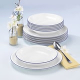 thumbnail of Seltmann Weiden Compact Blaurand Tafelservice 12tlg.