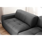 thumbnail of KAWOLA Big Sofa PALACE 3-Sitzer mit Sitztiefenverstellung Leder schwarz