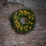 thumbnail of LED Tannenkranz Thuja Türkranz beleuchtet Weihnachtskranz Timer für Außen 45cm