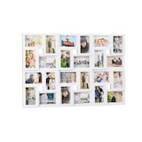 thumbnail of Relaxdays XXL Bilderrahmen Collagen für 24 Bilder in 10 x 15, Hoch- oder Querformat, Kunststoff, HxB 57 x 86 cm, weiß