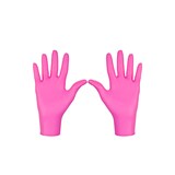 thumbnail of Mercator Nitrylex® pink- Medizinische Nitrilhandschuhe, puderfrei, latexfrei in magenta 1x 100 Stück Größe: XL