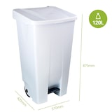 thumbnail of WellHome - Contenedor de Basura Selectivo 120L con 30 Bolsas de basura, Color Blanco