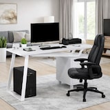 thumbnail of Mod. ELEGANT BIANCA Scrivania Tavolo per computer Mobile con Cassetti per camera ufficio by Yelloo