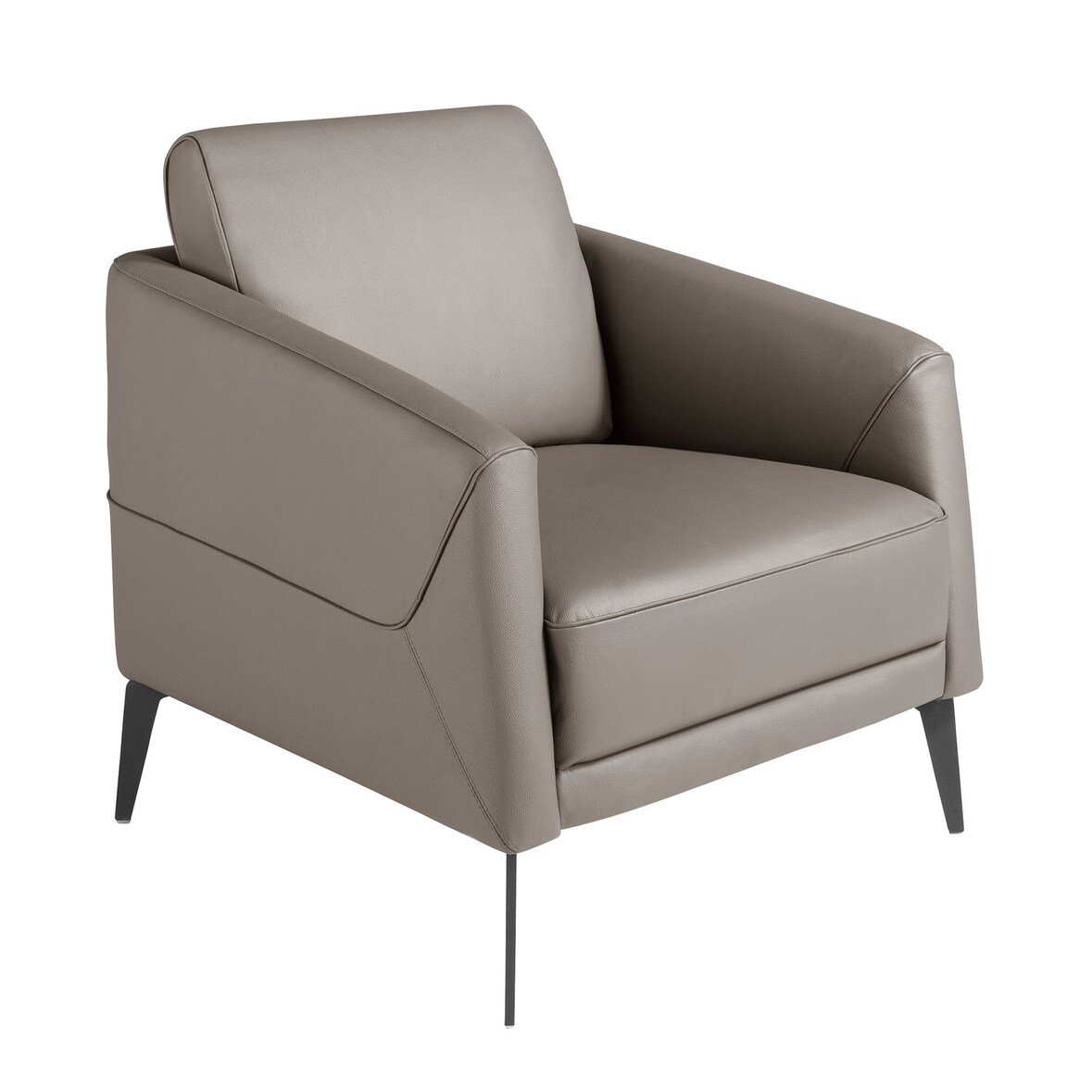 Angel Cerdá  Donkergrijze leren fauteuil 5134C