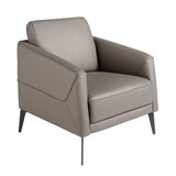 thumbnail of Angel Cerdá  Donkergrijze leren fauteuil 5134C