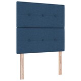 thumbnail of vidaXL Boxspringbett mit Kissen mit Kopfteil Blau 200 x 80 cm Stoff