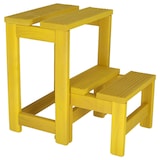 thumbnail of WellHome - Trittleiter mit 2 Stufen aus Holz, Gelb-Finish 32x23x40 cm