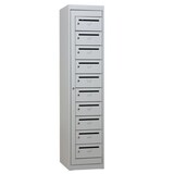 thumbnail of PROREGAL Postverteilerschrank Crane | HxBxT 180x40x50 cm | Grau