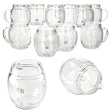 thumbnail of 12x Football Biergläser 0,5L geeicht Pille-Relief 12 Personen Bierkrüge aus Glas
