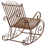 thumbnail of Lot de 2 Fauteuils à bascule d'extérieur Smilla en fer forgé Marron