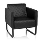 thumbnail of Loungesessel ARUBA BLACK Gestell schwarz Kunstleder 1-Sitzer schwarz hjh OFFICE