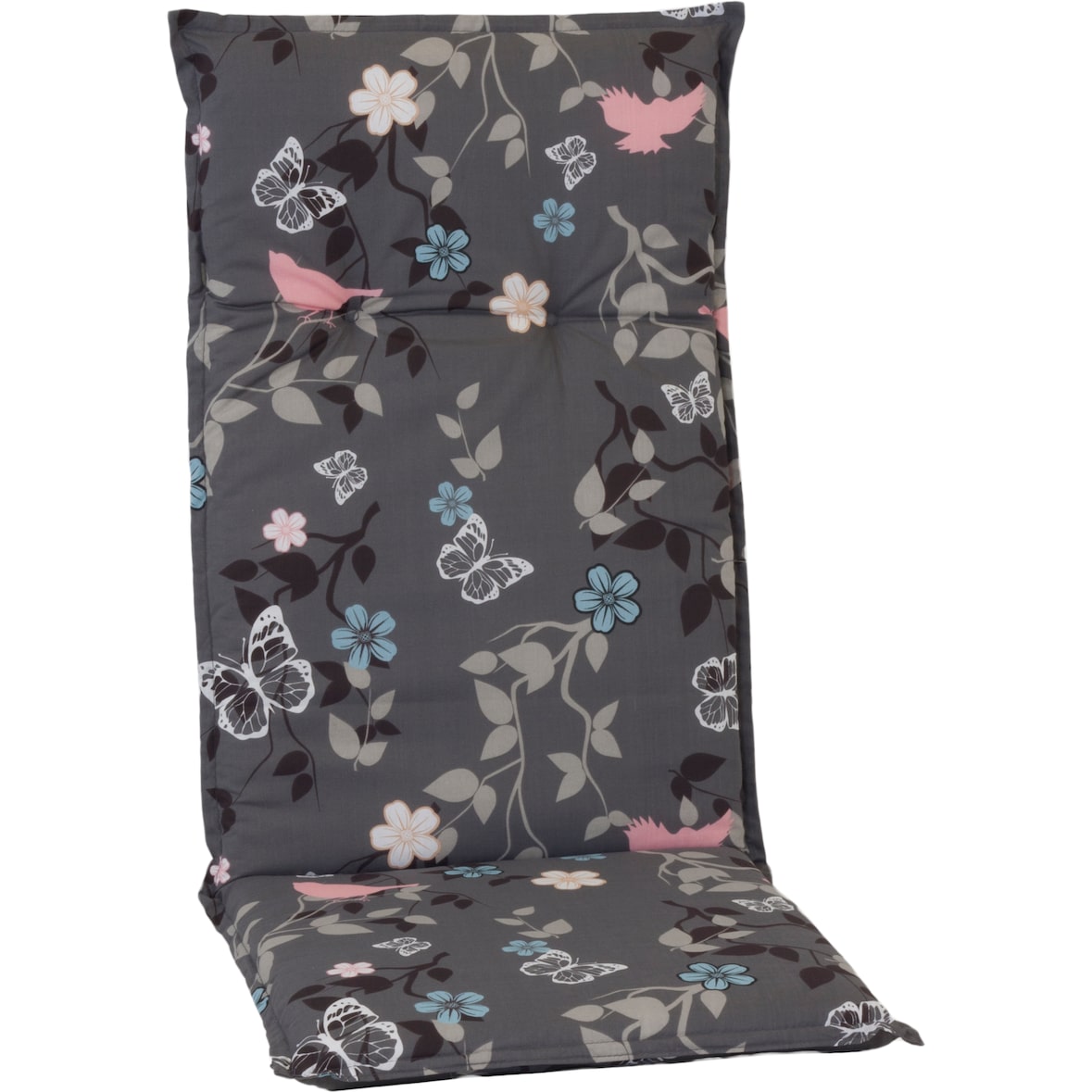 Saumauflage Hochlehner Bregenz, grau mit Blümchen