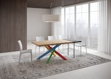 thumbnail of Ausziehbarer Tisch 90x140/240 cm Versalux entrindete Eiche, Beine 4/B