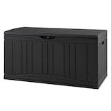 thumbnail of Helloshop26 - Waterdichte opbergbox 114 x 55 x 61 cm inhoud 300 liter met gasveren outdoor-stijl zwart HDPE 20_0018235