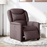 thumbnail of Fauteuil inclinable électrique Marron foncé Tissu Modèle Mervella